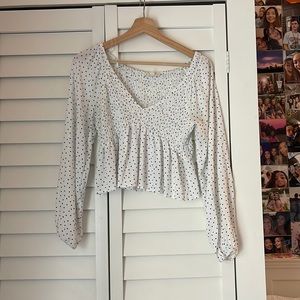 Pacsun Polka Dot Blouse